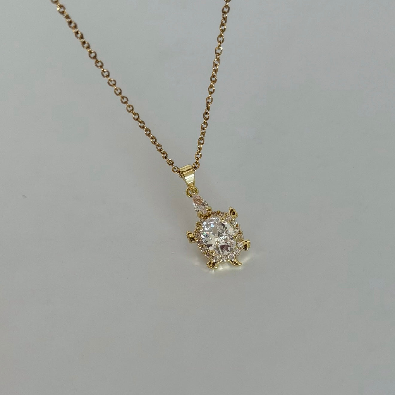 Taşlı Kaplumbağa Kolye