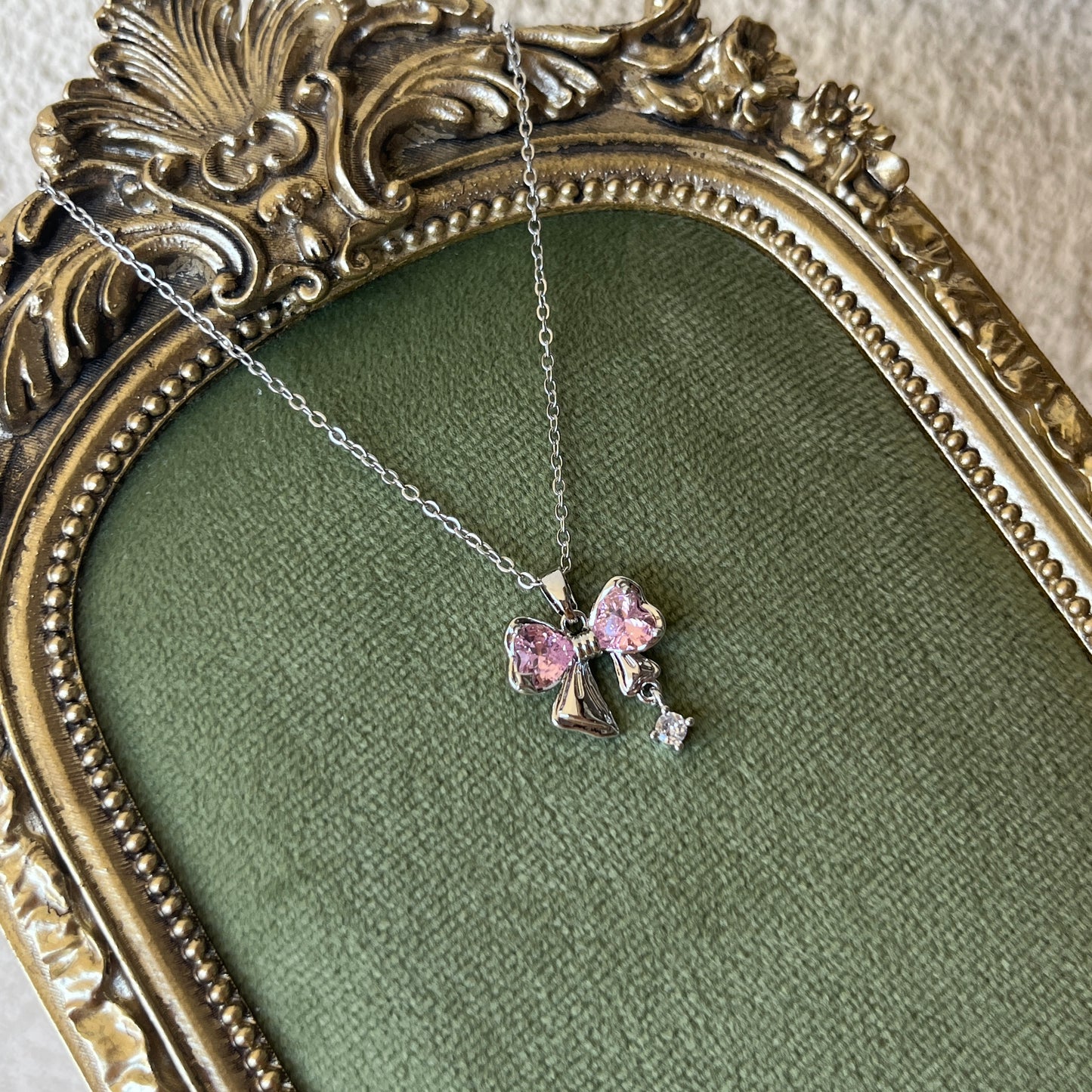 Pink Ribbon Kolye