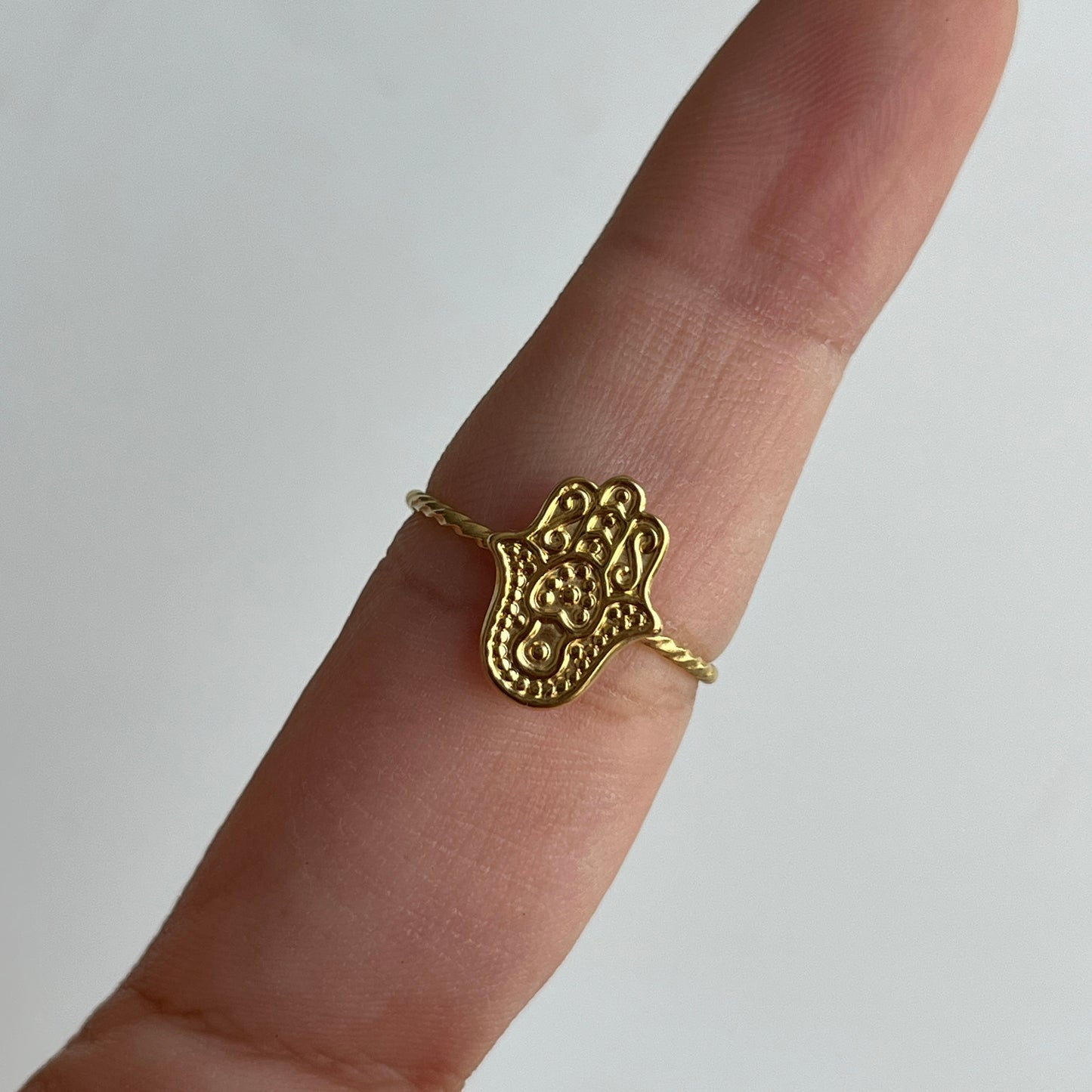 Gold Hamsa Yüzük