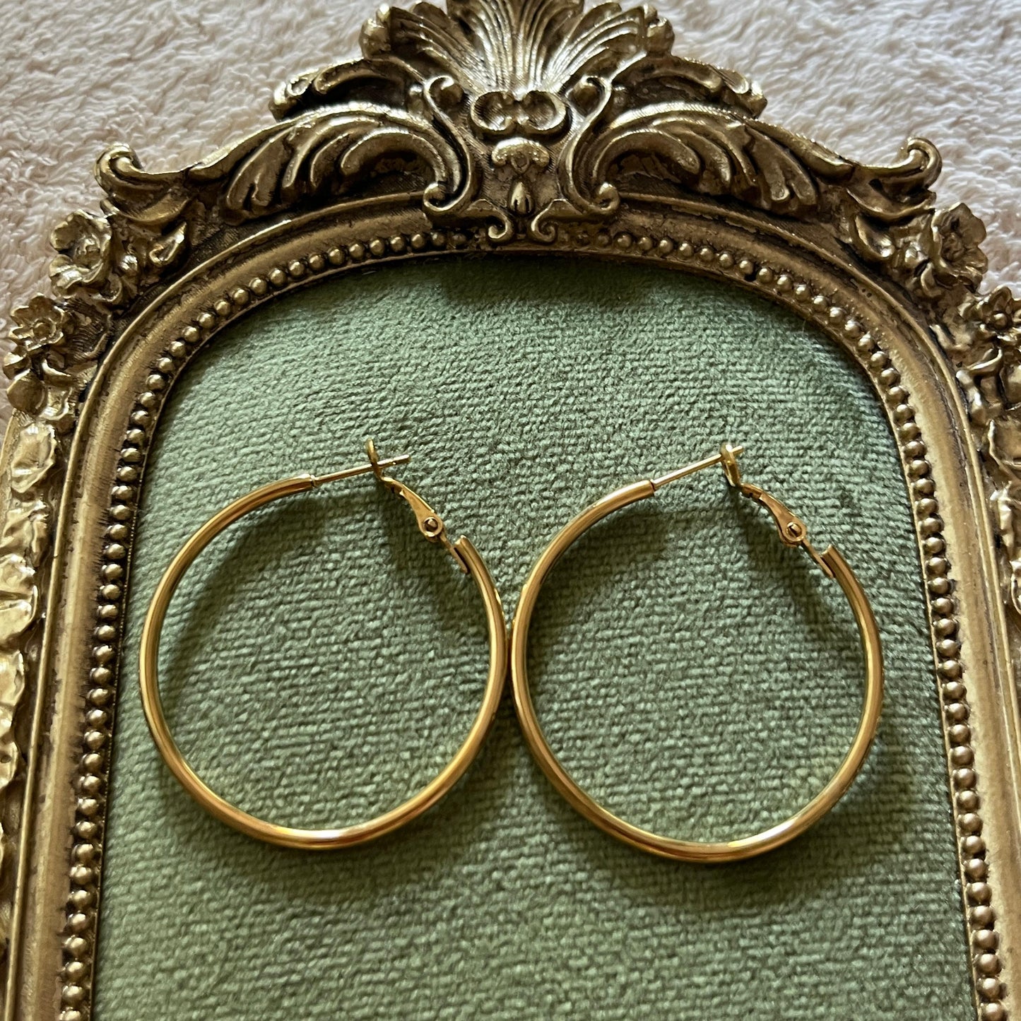 Gold Halka Küpe