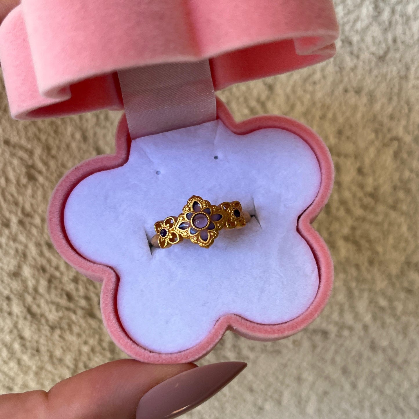Flower Gem Yüzük
