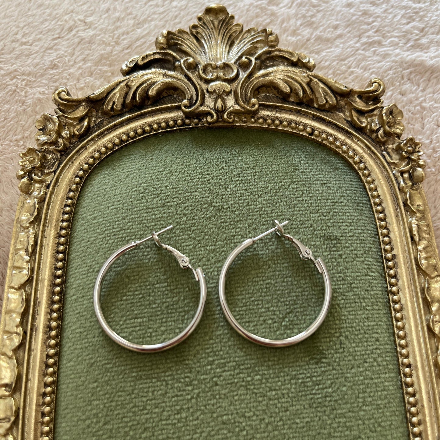 Silver Halka Küpe