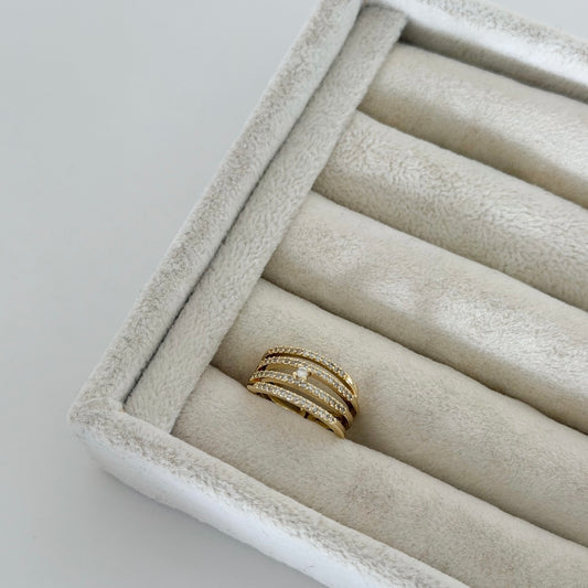 Taşlı Sarmal Yüzük