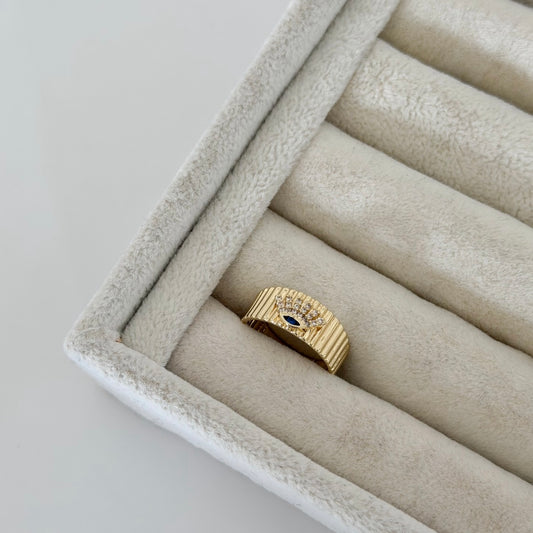 Taşlı Göz Figür Yüzük