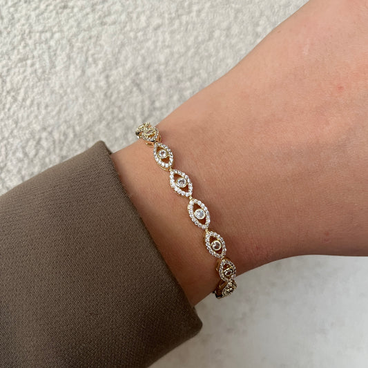 Göz Figür Taşlı Bileklik