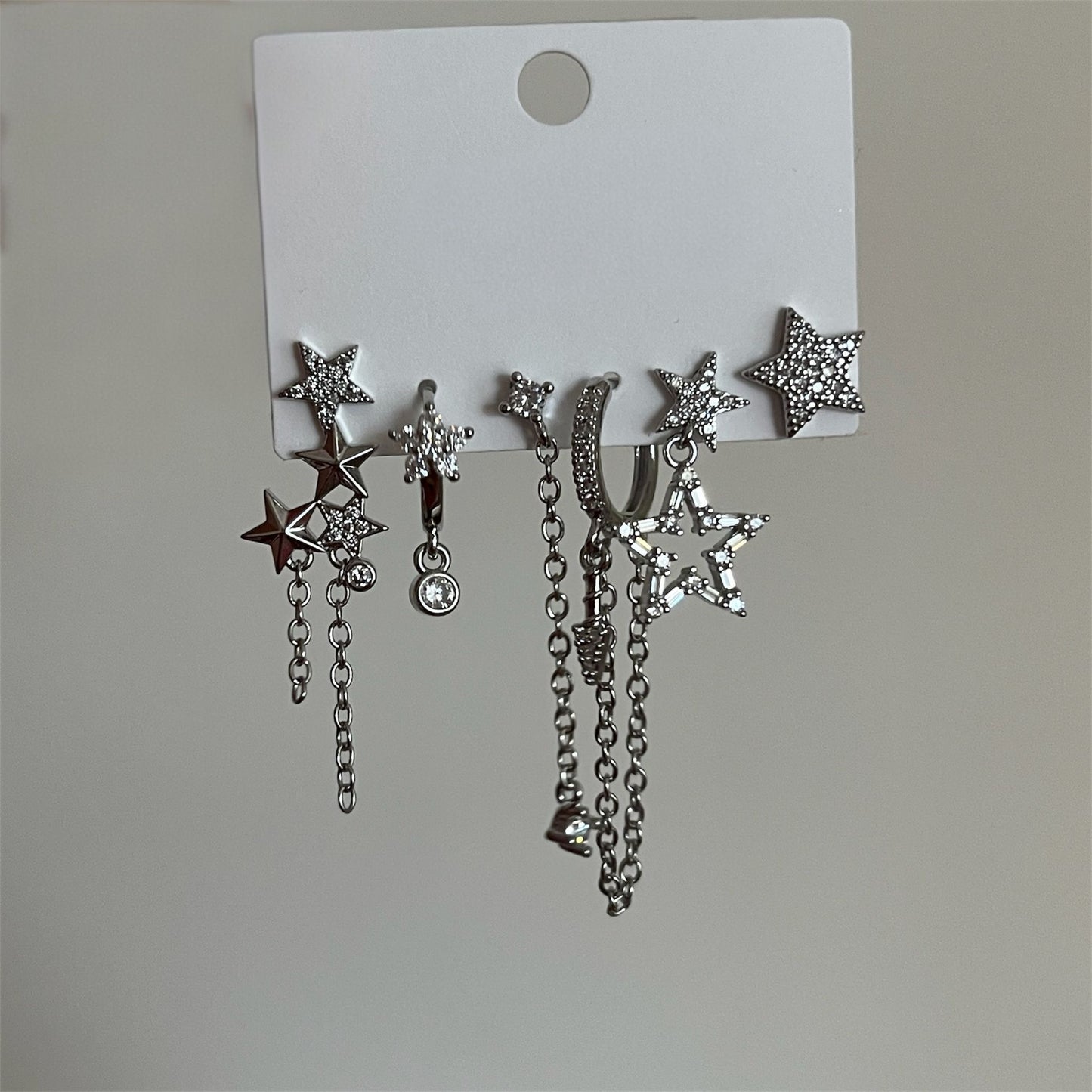 Yıldızlı Çoklu Küpe