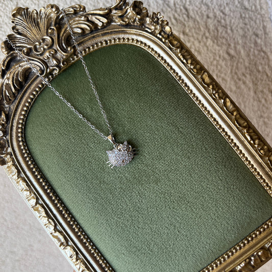 Silver Hello Kitty Kolye