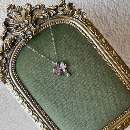 Pink Ribbon Kolye