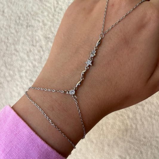 Silver Hamsa Çelik Şahmeran