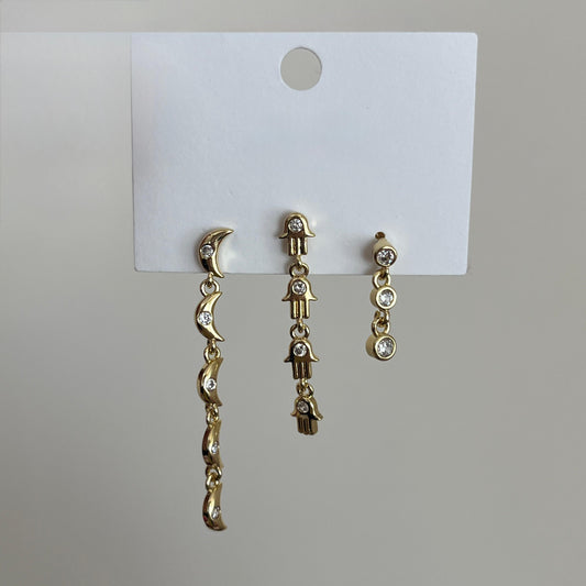 Hamsa Çoklu Küpe