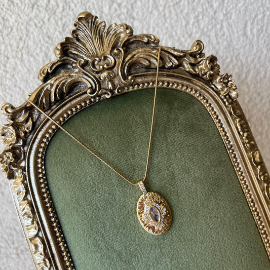 Vintage Mirror Kolye