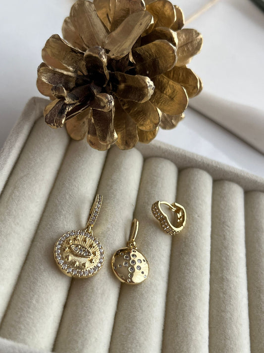 Göz ve Kuzey Yıldızı Küpe Set